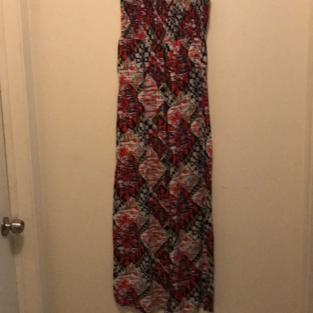 Strapless maxi dress